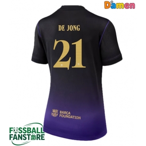 Barcelona Frenkie de Jong #21 Replik Auswärtstrikot Damen 2026-27 Kurzarm